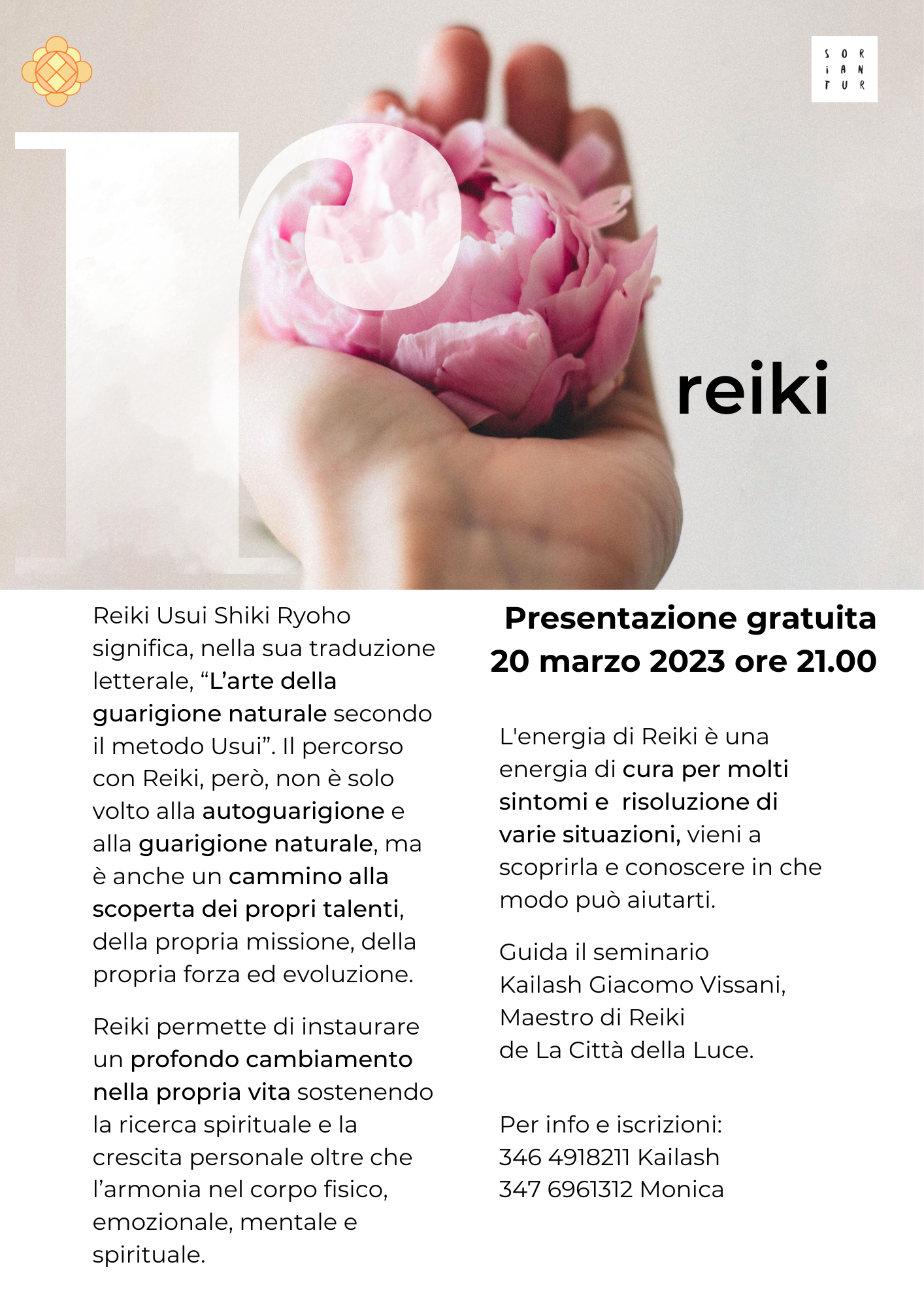 March 20th: Presentation of Reiki Usui Shiki Ryoho