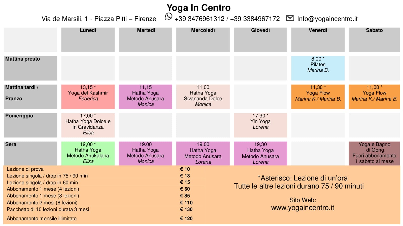 New timetable from 15 January