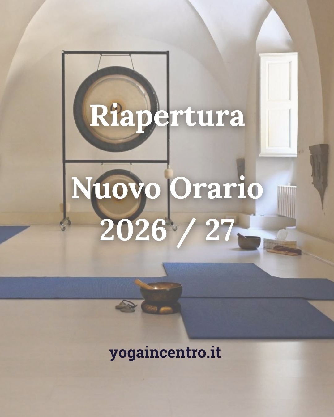 Riapertura – Nuovo Orario 2026 / 27